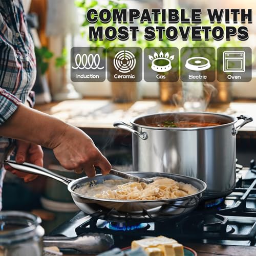 Cooks Standard Multi-Ply Clad Saucepan, 3 Quarts, Silver - Image 3