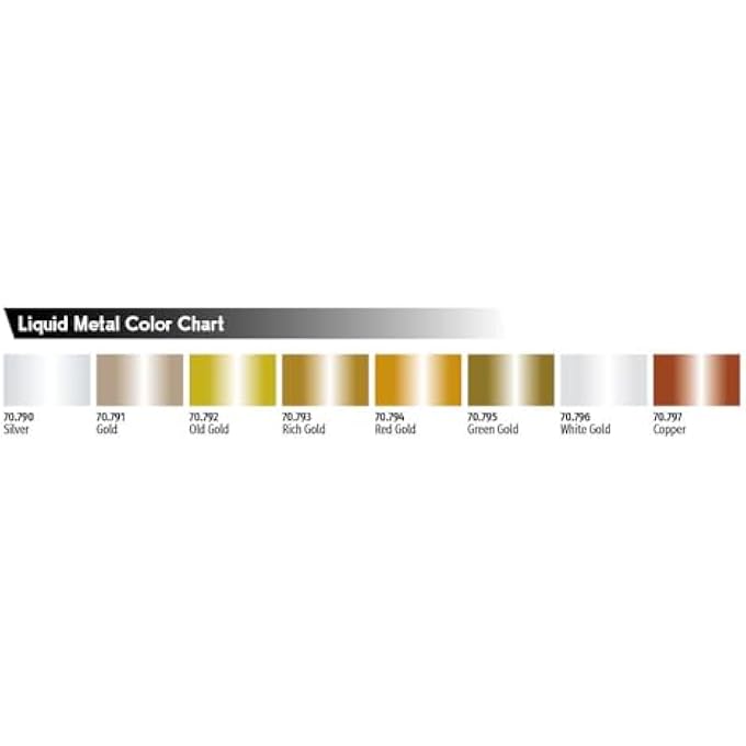 Vallejo 70794 MODEL COLOR LIQUID GOLD ALCOHOL BASED RED ACRYLIC PAINT 35 ML, RED GOLD - Image 3