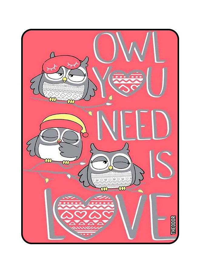 Theodor Protective Flip Case Cover For REALME PAD 10.4 owl you need is love - Image 1