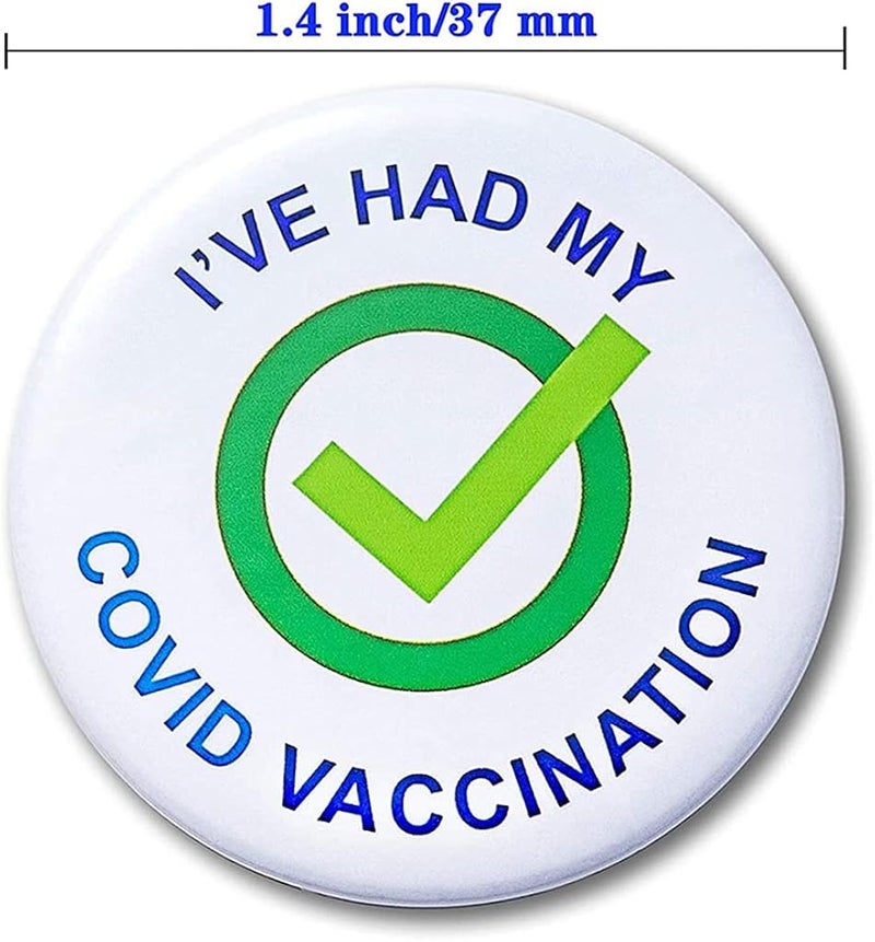klarako 5Pcs Vaccine Button Pins Vaccine Vaccinated Recipient Notification Encouraged Public Health Pin Button Badges Vaccinated for Adults and Kids - Image 4