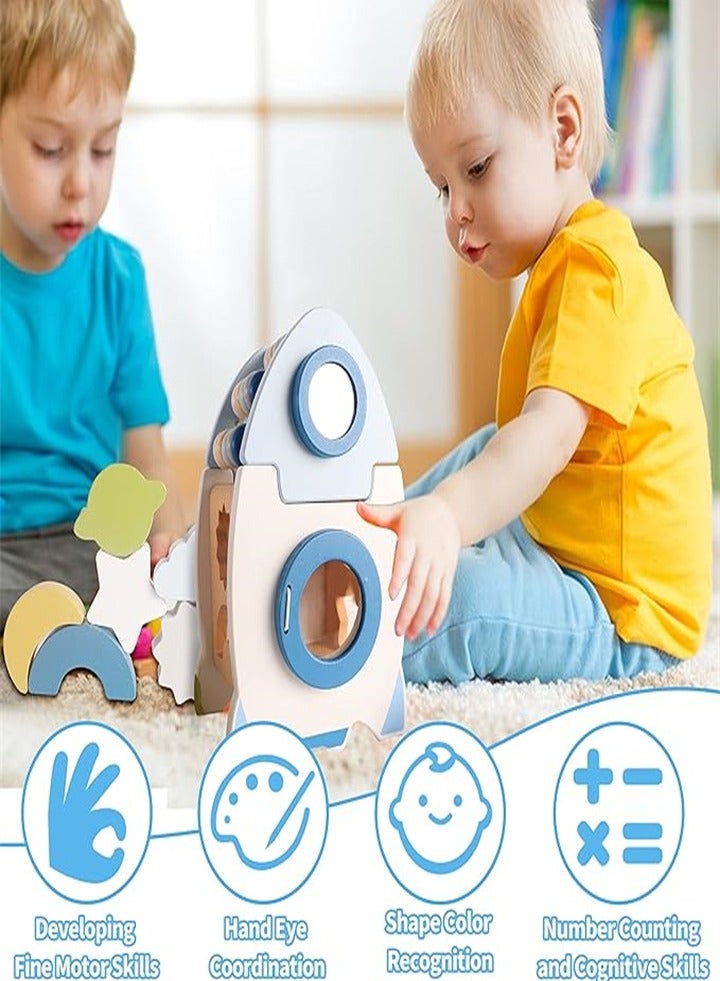 Early childhood educational wooden toy stacking, improve hand movement and concentration, girl boy gift  - Image 2