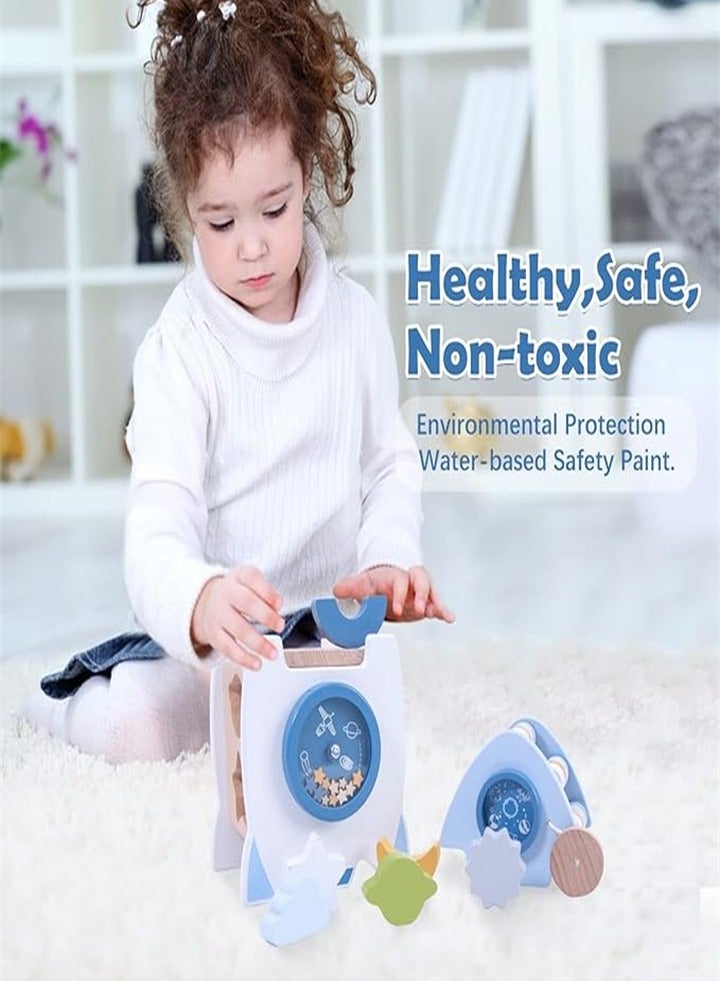 Early childhood educational wooden toy stacking, improve hand movement and concentration, girl boy gift  - Image 5