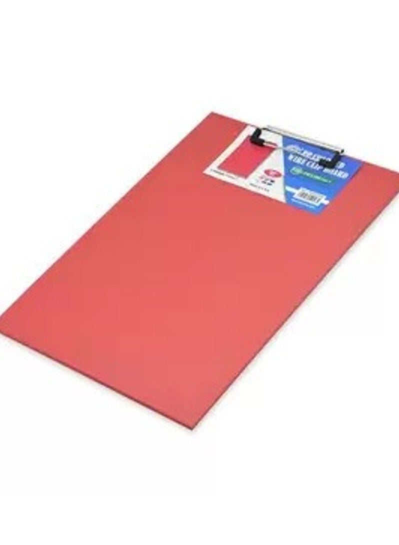 FIS Clip Boards PP Foolscap Size, Color: Red -FSCBPPFSRE