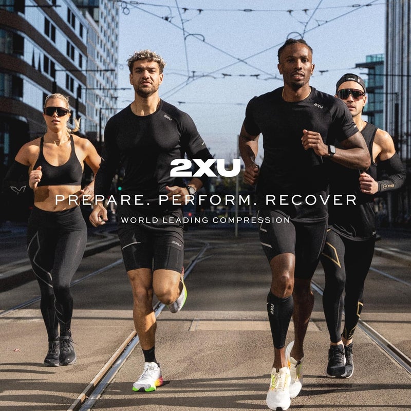 2XU Vectr No Show Compression Socks for Unisex - Black/Titanium - Image 1