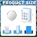 Arrowbash 160 Pcs American Mah Jong Set 12 x 087 Inches Blue Back Melamine Mini Mahjong Tiles Carved Pattern for Adult Social Games Mahjong Lovers Beginners - Image 4
