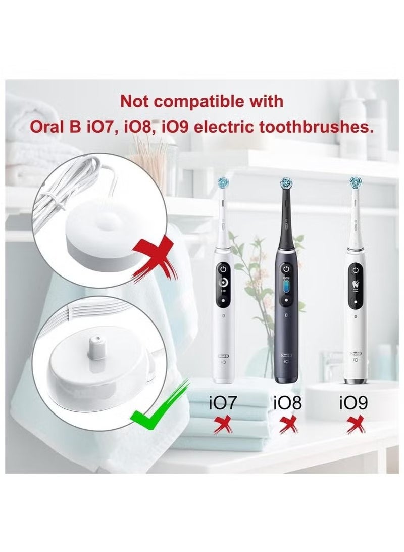 For Oral B Electric Toothbrush Charger Type 3757 Chargers for Oral B Pro 1 650 Pro 2 2500 Pro 3 3500 Smart 4 6 iO 4 5 6 Kids Vitality Genius X 8000 Toothbrushes Charging Adapter UK Plug - Image 3