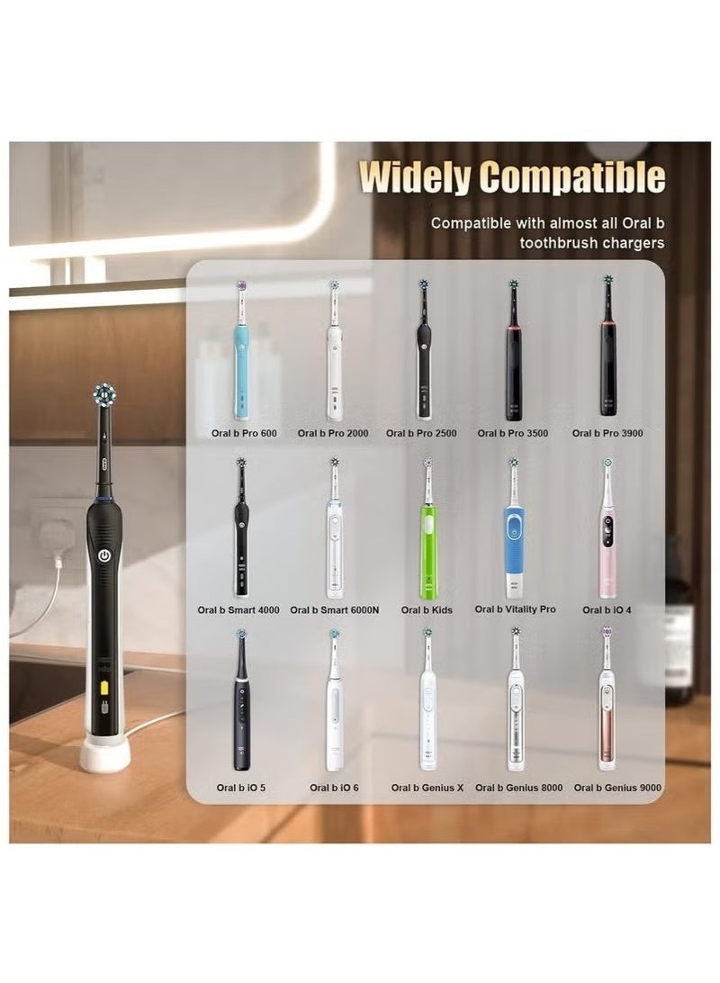 For Oral B Electric Toothbrush Charger Type 3757 Chargers for Oral B Pro 1 650 Pro 2 2500 Pro 3 3500 Smart 4 6 iO 4 5 6 Kids Vitality Genius X 8000 Toothbrushes Charging Adapter UK Plug - Image 2