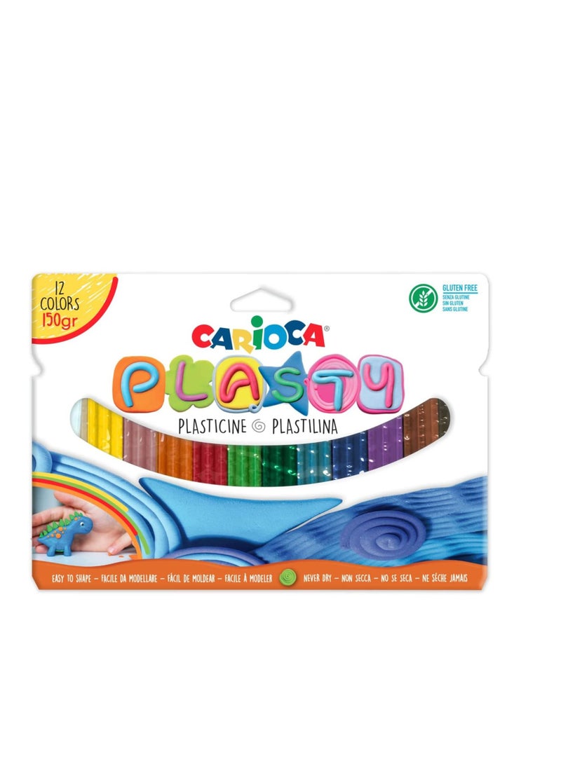 carioca CARIOCA PLASTY 150 GRAM 12 PIECES MODEL CLAY  - Image 1
