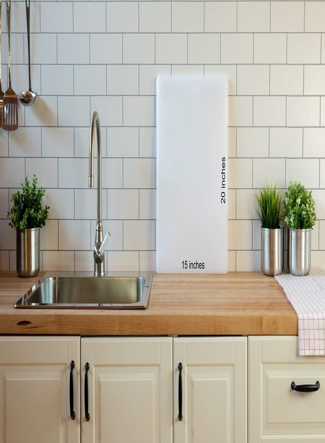 Thirteen Chefs Commercial Large Red Cutting Board 20 x 15 Inch for Meat - Superior HDPP Plastic for Food Service, Restaurants and Professional Use - 0.5 Inch Thick Poly - Image 4