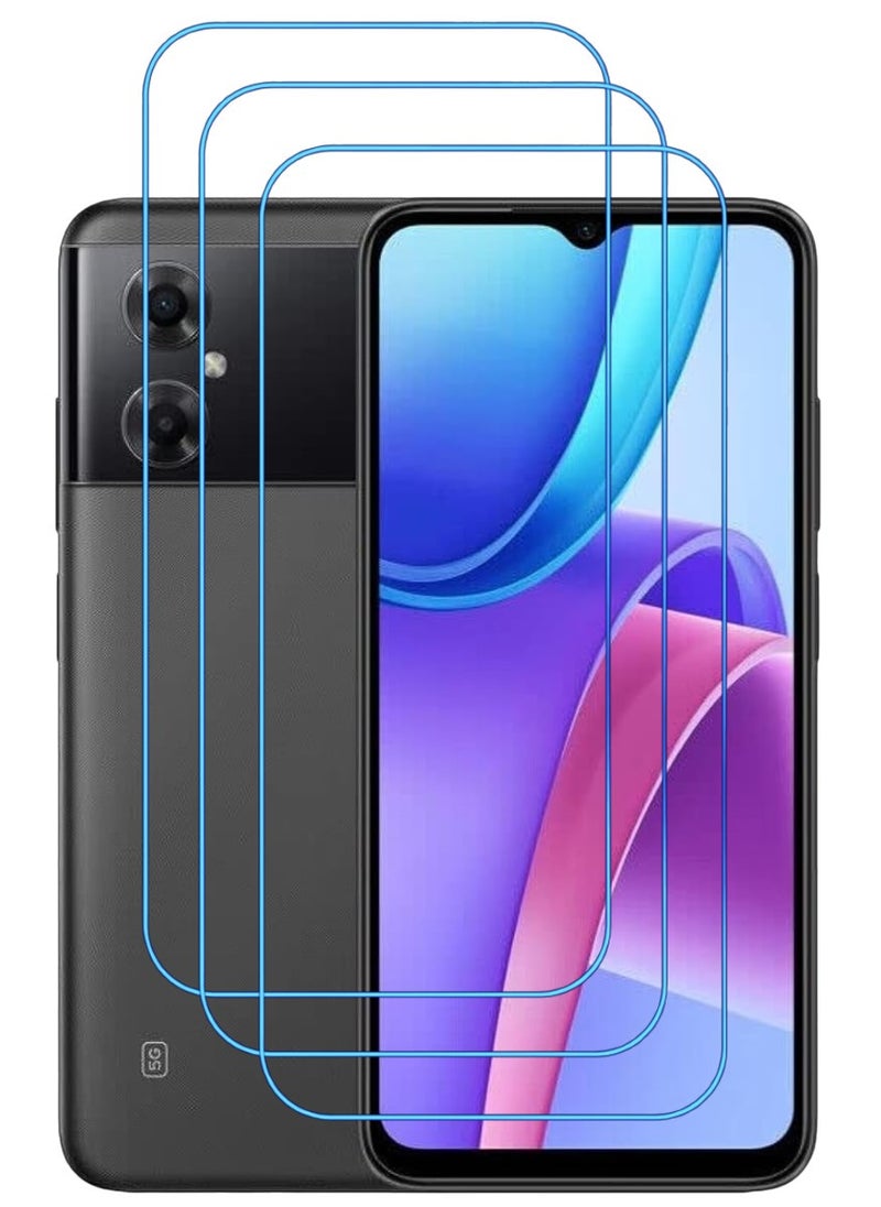ACLIX 3 Pieces Antistatic ESD Dustproof Premium Quality High Definition Clear Tempered Glass Screen Protector Designed For Xiaomi Redmi Note 11R - Image 1
