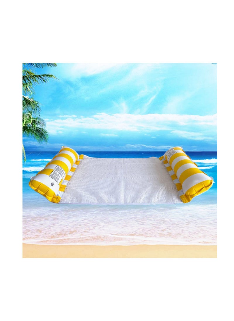NIBEMINENT - 4-in-1 Hammock Inflatable Pool Float, Multi-Purpose Pool Hammock (Saddle, Lounge Chair, Hammock, Drifter) Pool Chair, Portable Water Hammock - Image 1