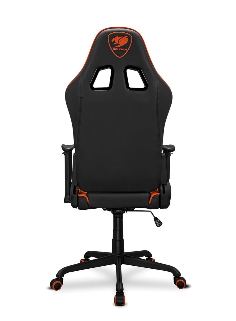 كوجار كرسي ألعاب Cougar Armor Elite – أسود/برتقالي، تصميم مريح، مسند ظهر قابل للإمالة، مساند ذراع 2D، دعم للرأس والظهر، من الجلد الصناعي كرسي ألعاب Cougar Armor Elite – أسود/برتقالي، تصميم مريح، مسند ظهر قابل للإمالة، مساند ذراع 2D، دعم للرأس والظهر، من الجلد الصناعي - Image 3