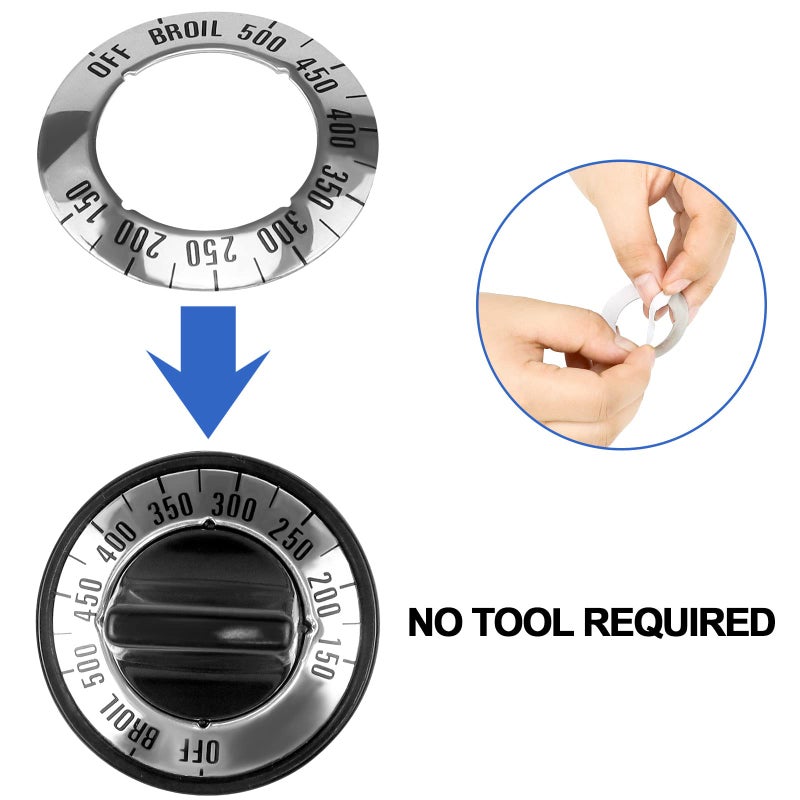 Fetechmate Universal Range Knob Kit KN002 RKE Universal Stove Knob Compatible with Universal Electric Gas Stove -Replacement for RK103 MA-XP6 AP5641247 TJKN002&RK103 - Image 5