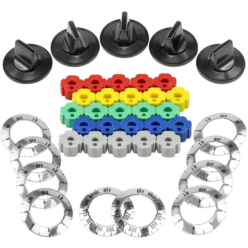 Fetechmate Universal Range Knob Kit KN002 RKE Universal Stove Knob Compatible with Universal Electric Gas Stove -Replacement for RK103 MA-XP6 AP5641247 TJKN002&RK103 - Image 2