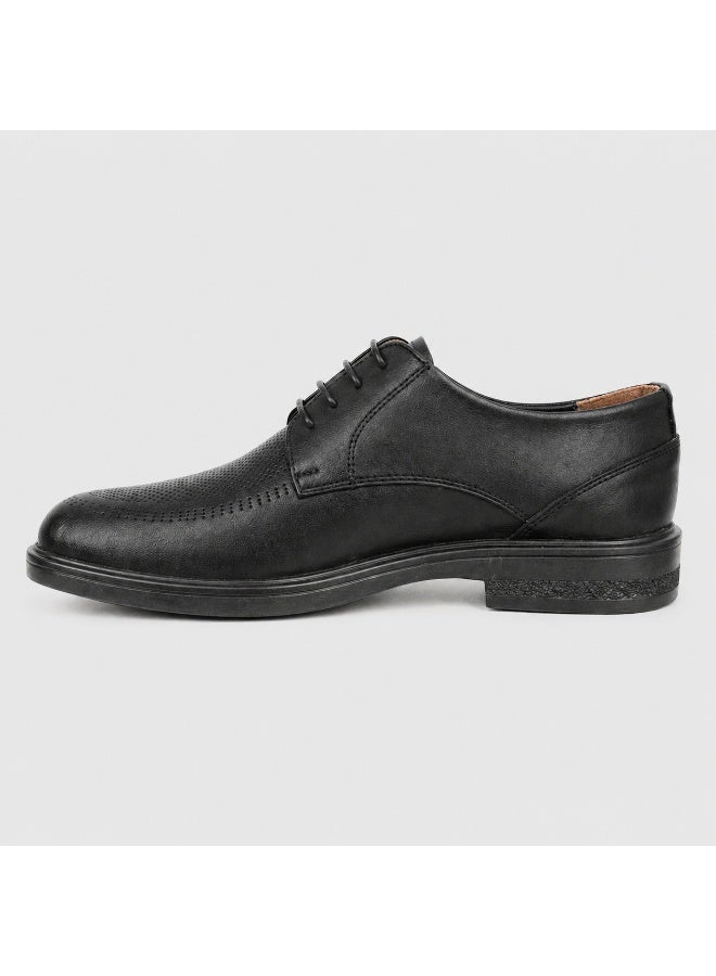 Men's classic formal shoes in genuine leather with laces, comfortable cushioned sole, and slip-resistant bottom. - Image 2