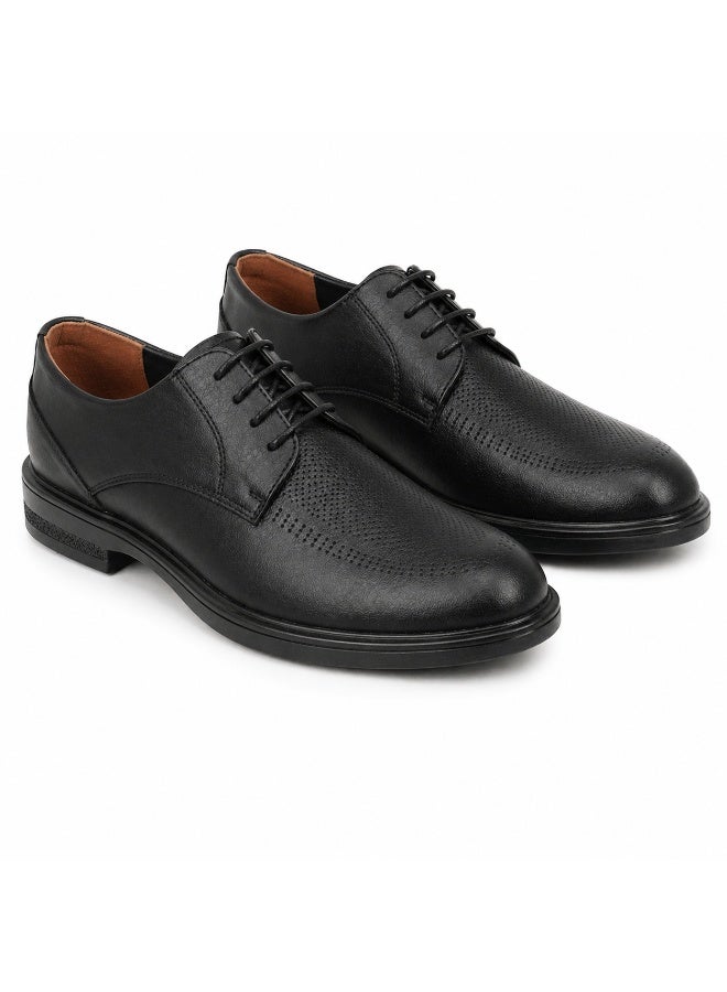 Men's classic formal shoes in genuine leather with laces, comfortable cushioned sole, and slip-resistant bottom. - Image 4