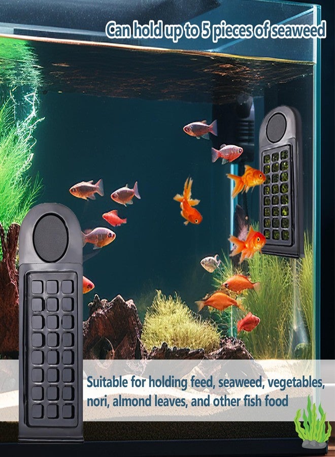 MESINURS Magnetic Aquarium Seaweed Clip & Feeder - Floating Nori Holder for Tangs, Marine & Freshwater Fish (1 Pc) - Image 5