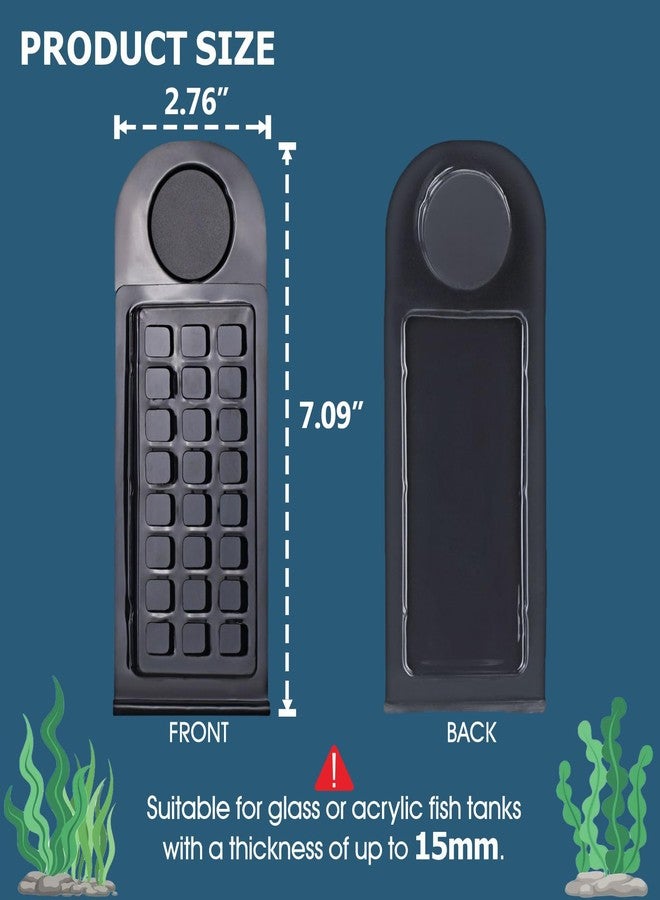 MESINURS Magnetic Aquarium Seaweed Clip & Feeder - Floating Nori Holder for Tangs, Marine & Freshwater Fish (1 Pc) - Image 2