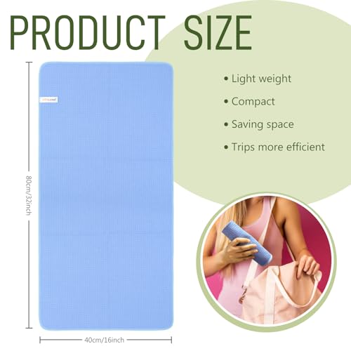 SUNLAND Microfiber Sports Workout Towel Fast Drying Fitness Sweat Towels for Men & Women Lightweight Multi-Purpose Gym Exercise Towels 3 Pack 16Inch x 32Inch - Image 2