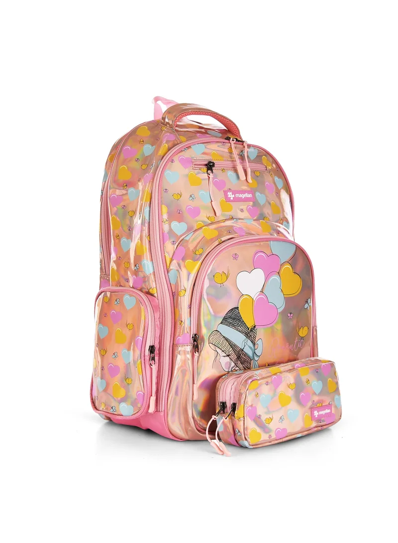 MAGELLAN Magellan School Backpack 19 inch, Fabric with 3 compartment