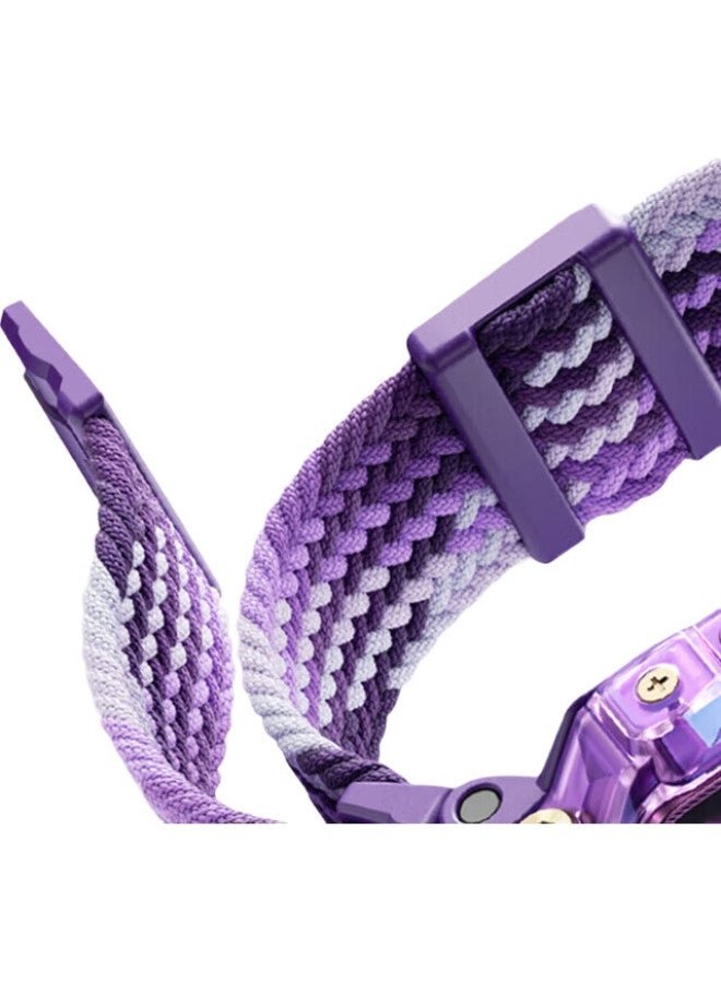 Dipple Compatible Watch Band For Xiaotiancail Phone Watch, Magnetic Clasp, Elastic, Breathable, Suitable For Z6/Z5A/Q1C/Z7/Z9/Y03/Z8/D3/Z8 Universal - Dazzling Purple - Image 2