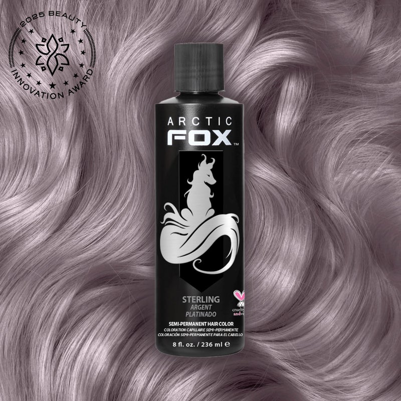 ARCTIC FOX Vegan and Cruelty-Free Semi-Permanent Hair Color Dye (8 Fl. Ounces, Sterling) - Image 2
