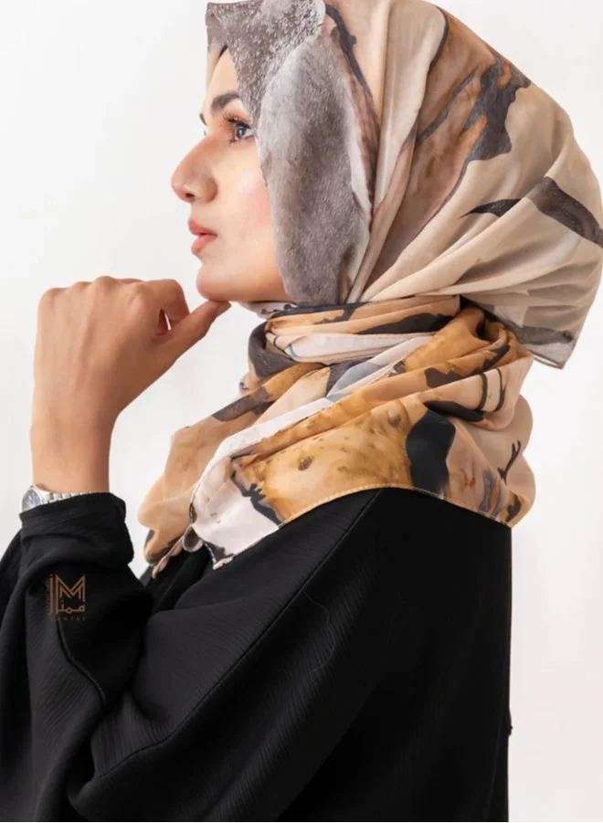 ارتداء ممتاز عباية مفتوحة من الأمام بنقوش مميزة وأزرار - أسود