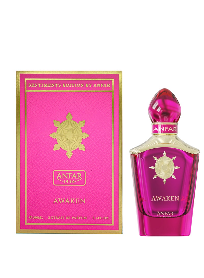 ANFAR 1950 AWAKEN Extrait de Parfum for Women, 100ml, Citruses, Bergamot, Orchid, Heliotrope, White Musk, Aloe. - Image 1