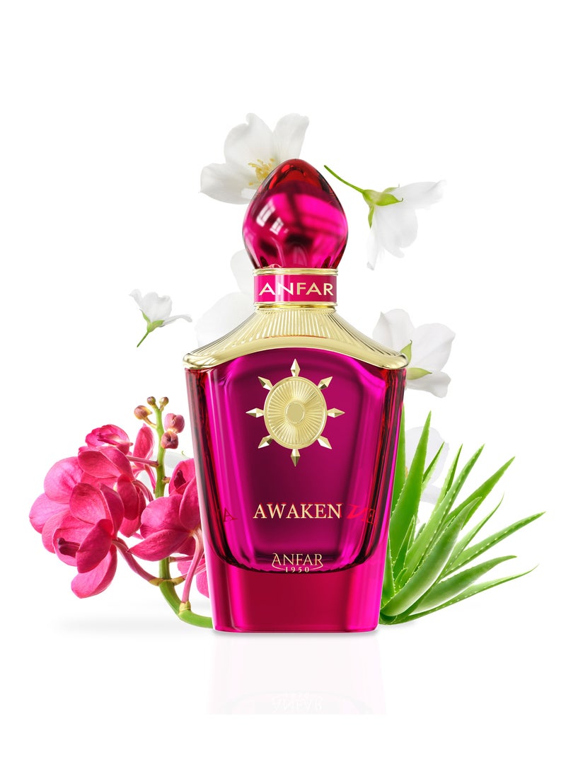 ANFAR 1950 AWAKEN Extrait de Parfum for Women, 100ml, Citruses, Bergamot, Orchid, Heliotrope, White Musk, Aloe. - Image 2