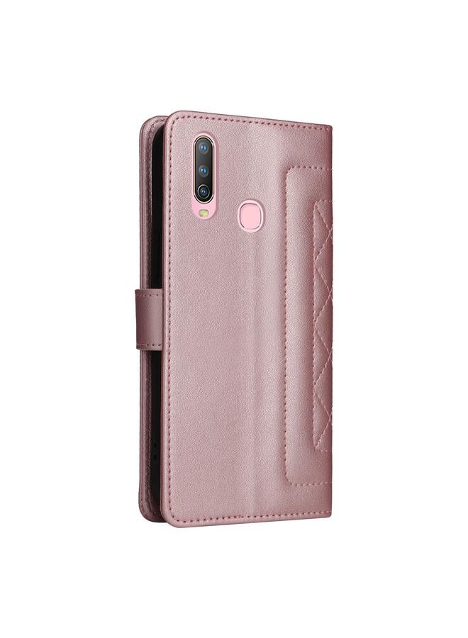 erorex Case For vivo Y3 / Y17 Diamond Lattice Leather Flip Phone Case - Image 3