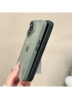 Exotic Silicone Transparent Case for iPhone 16 - Shockproof Metal Camera Protection - Black  - Image 4