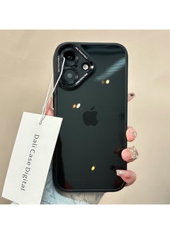 Exotic Silicone Transparent Case for iPhone 16 - Shockproof Metal Camera Protection - Black  - Image 1