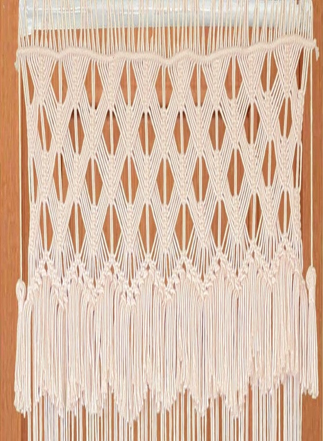 kiido ستارة مكرمية كبيرة الحجم من كييدو، مناسبة للأبواب والنوافذ، تُعلق على الحائط بأسلوب بوهيمي، مصنوعة يدويًا، تُستخدم كديكور بوهيمي، وتُستخدم كخلفية لحفلات الزفاف، أو كفاصل للغرف ... - Image 3