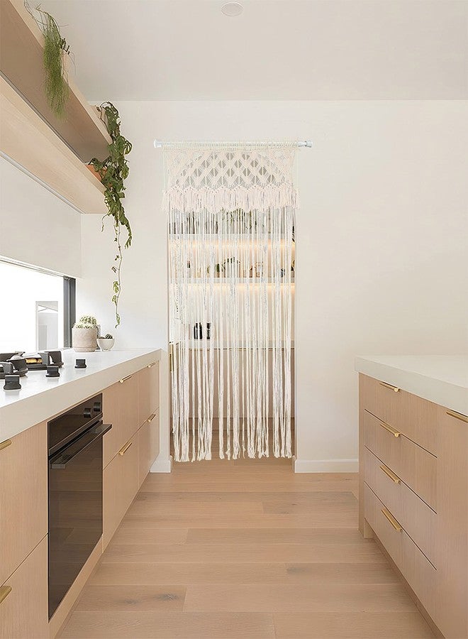 kiido ستارة مكرمية كبيرة الحجم من كييدو، مناسبة للأبواب والنوافذ، تُعلق على الحائط بأسلوب بوهيمي، مصنوعة يدويًا، تُستخدم كديكور بوهيمي، وتُستخدم كخلفية لحفلات الزفاف، أو كفاصل للغرف ... - Image 2