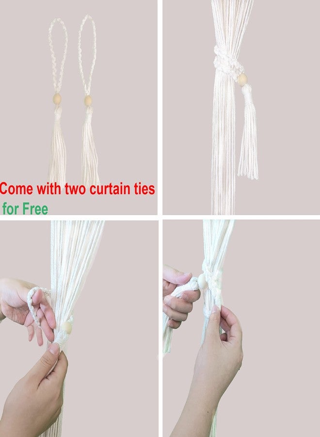 kiido ستارة مكرمية كبيرة الحجم من كييدو، مناسبة للأبواب والنوافذ، تُعلق على الحائط بأسلوب بوهيمي، مصنوعة يدويًا، تُستخدم كديكور بوهيمي، وتُستخدم كخلفية لحفلات الزفاف، أو كفاصل للغرف ... - Image 4