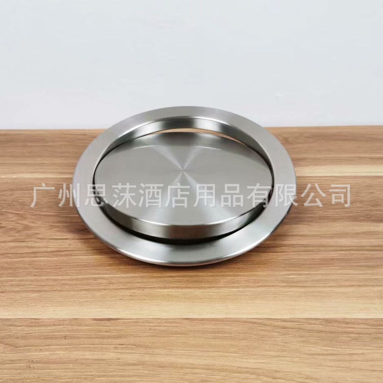 Recessed Countertop Lid Trash Can Lid Stainless Steel Lid Swing Lid Flip Lid Kitchen Sink Tooling Lid Concealed - Image 3