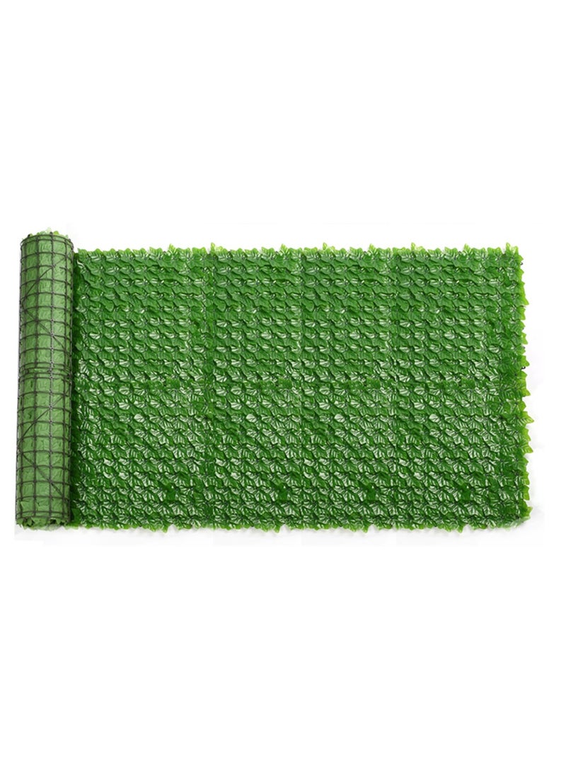 LINGWEI 100x100cm Privacy Garden Fence Artificial Ivy Faux Hedge Screen Fake Leaf Roll Greenery Backdrop Wall Panel with UV Protection for Home Decor Outdoor Indoor Balcony Backyard  - Image 1