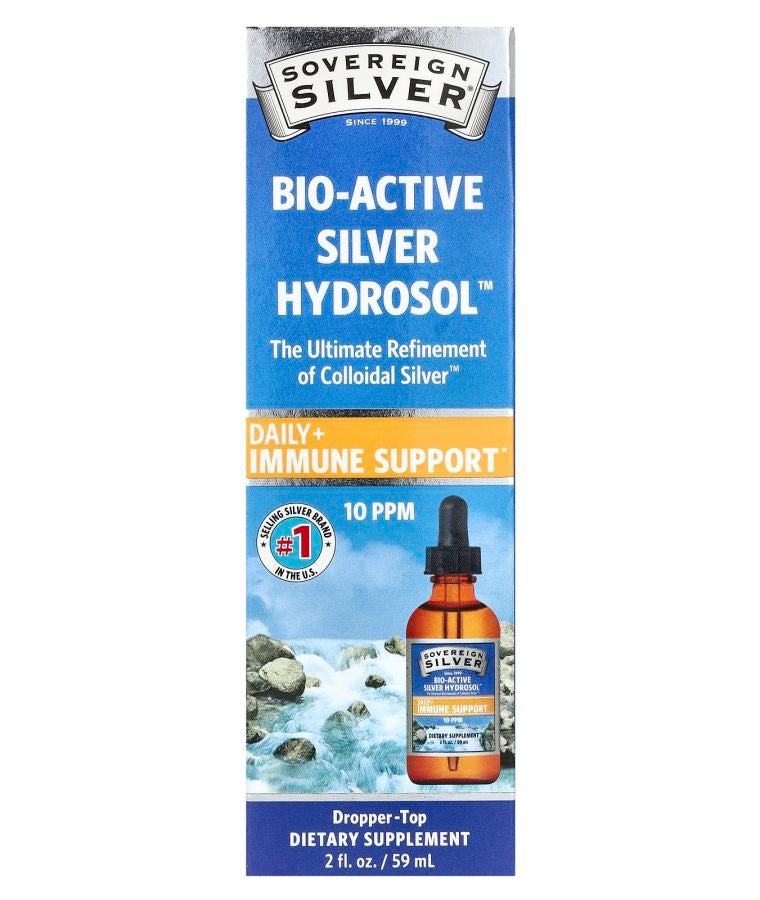 Sovereign Silver Bio-Active Silver Hydrosol™ Dropper-Top 10 PPM 2 fl oz (59 ml)