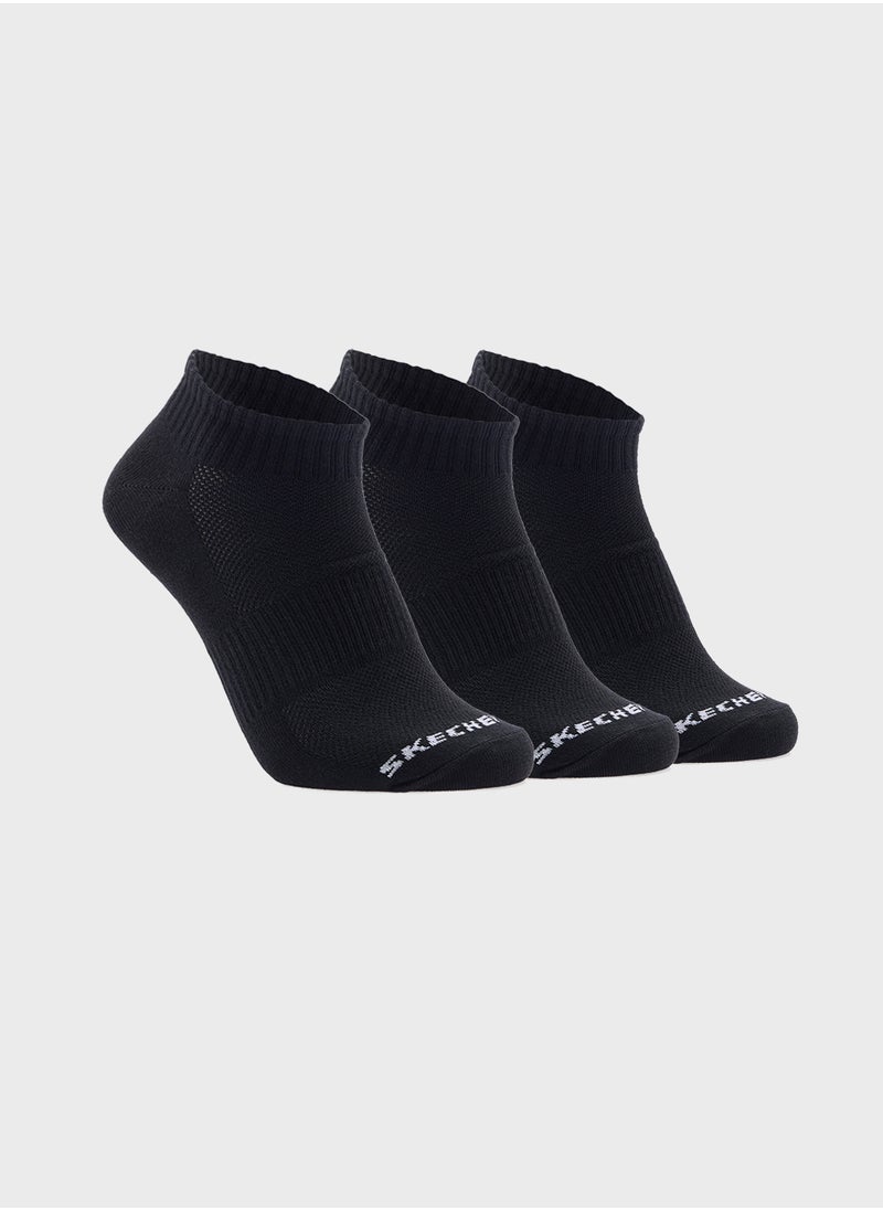 SKECHERS 3 Pack Qtr Crew Socks  - Image 1