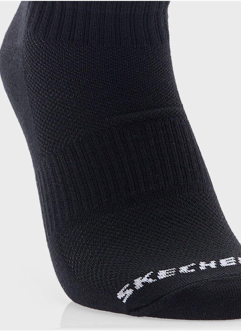 SKECHERS 3 Pack Qtr Crew Socks  - Image 5