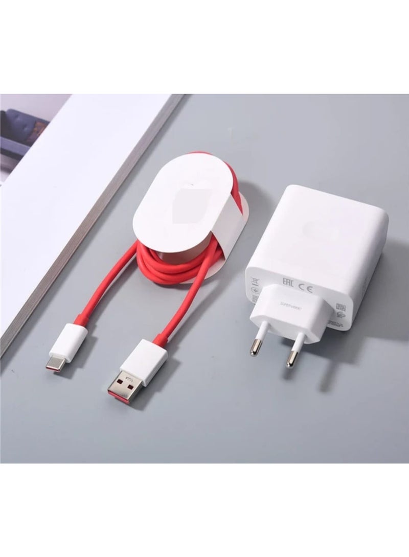 OnePlus One 80W SUPERVOOC GaN Charger USB-C Adapter with 1m Type-C Cable Compatible with OnePlus Nord CE4 Lite Nord 4 13R 12R 11R 10R Fast Charging - Image 2