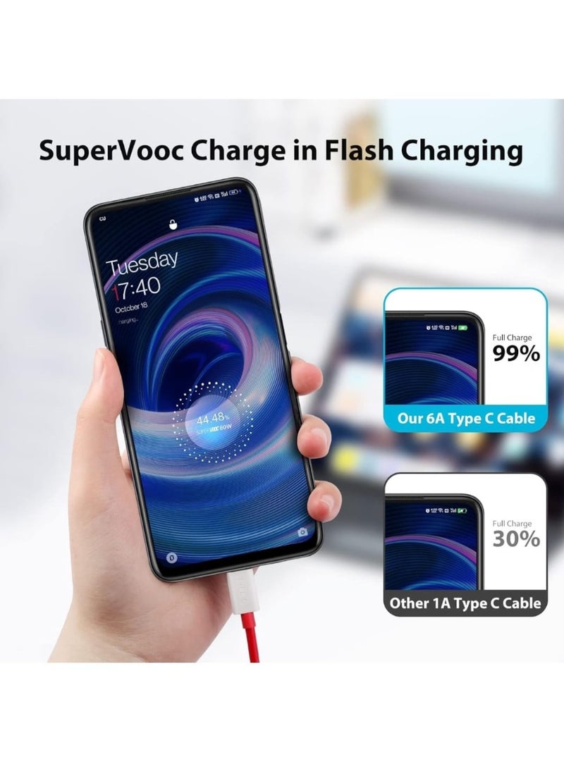 OnePlus One 80W SUPERVOOC GaN Charger USB-C Adapter with 1m Type-C Cable Compatible with OnePlus Nord CE4 Lite Nord 4 13R 12R 11R 10R Fast Charging - Image 5