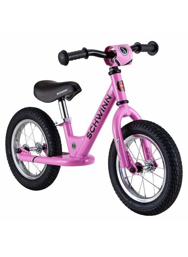 SCHWINN Toddler Balance Bike, Boys and Girls, Fits Kids 28-38-Inches Tall, with 12-Inch Wheels, Beginner Rider Training, Pink - Image 1