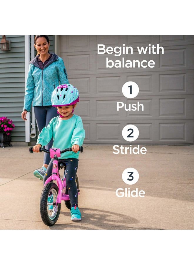 SCHWINN Toddler Balance Bike, Boys and Girls, Fits Kids 28-38-Inches Tall, with 12-Inch Wheels, Beginner Rider Training, Pink - Image 3