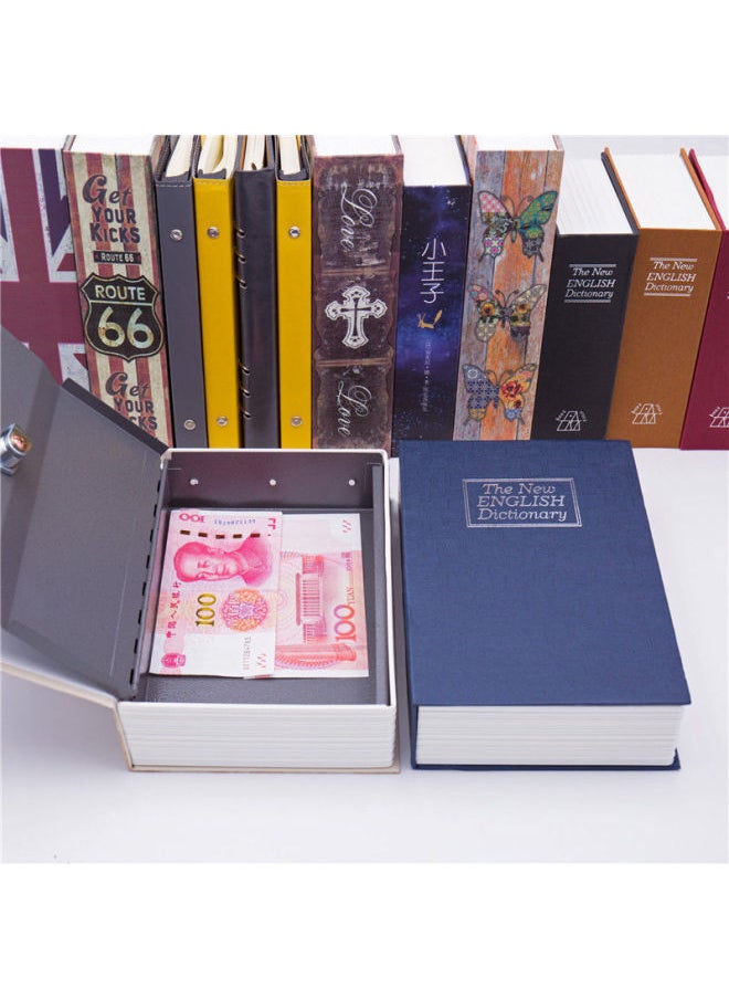 Generic Pure Piggy Bank Adult Cute Safe Safe Box Password Box Mini Savings With Lock Iron Box A Generation Of Hair-Color:Large Key Black  - Image 3