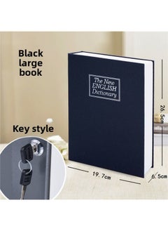 Generic Pure Piggy Bank Adult Cute Safe Safe Box Password Box Mini Savings With Lock Iron Box A Generation Of Hair-Color:Large Key Black  - Image 1