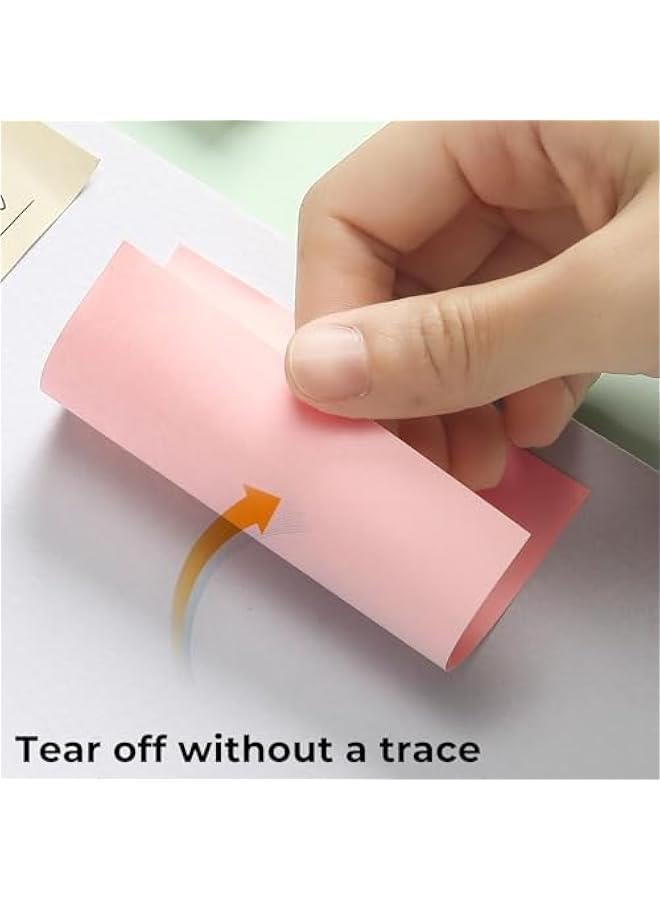 Arabest 6 Bright Colors Sticky Notes 3x3 inch - Strong Adhesive, Easy to Post for Home or Office, Notebook, Markers - 100 Sheets per Pad, Total 600 Sheets  - Image 3