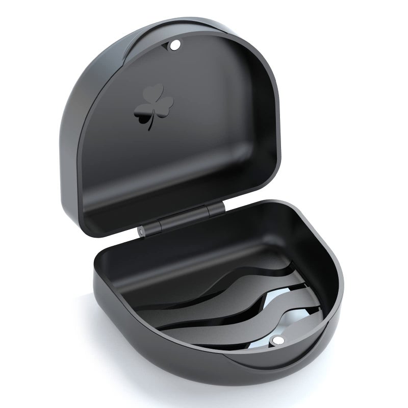 JJOVCE Orthodontic Mouthguard Case Dental Retainer CaseBlack
