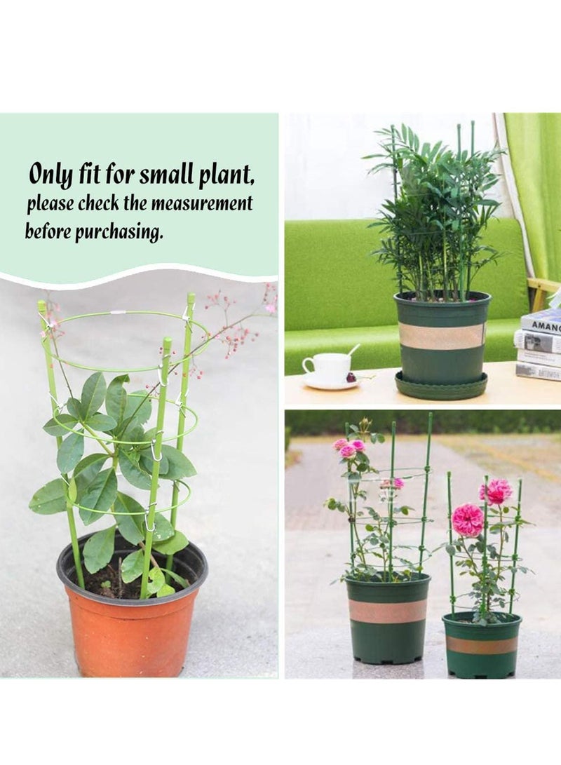 Excefore 2 Pack Plant Support Cage Rust Resistant Garden Plant Support Ring Plant Stake Plant Support for Tomato, Trellis, Climbing Plant, Flower  - Image 4