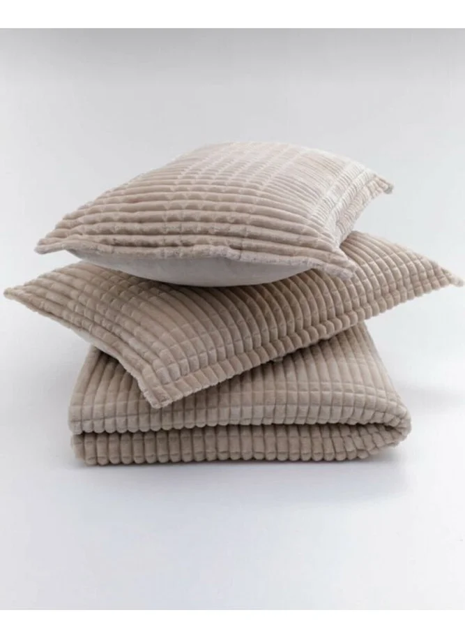 ميرينوس Modern Line 3 Piece Blanket Set Beige Color